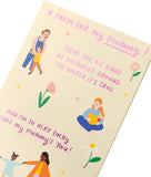 UK Greetings Mother's Day card with envelope featuring a sweet mummy design, measuring 149 x 229mm, greeting card for moms.