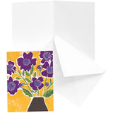 UK Greetings birthday greeting cards for her, set of 10 with purple flower design, perfect for friends' special occasions.