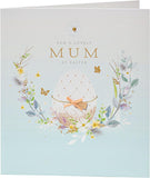 UK Greetings Mum Easter Card with Envelope featuring a lovely design, perfect for celebrating Mother's Day and Easter occasions.