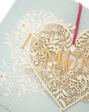 Luxury handmade UK Greetings Mum birthday card featuring elegant design and heartfelt message, perfect for celebrating mothers.