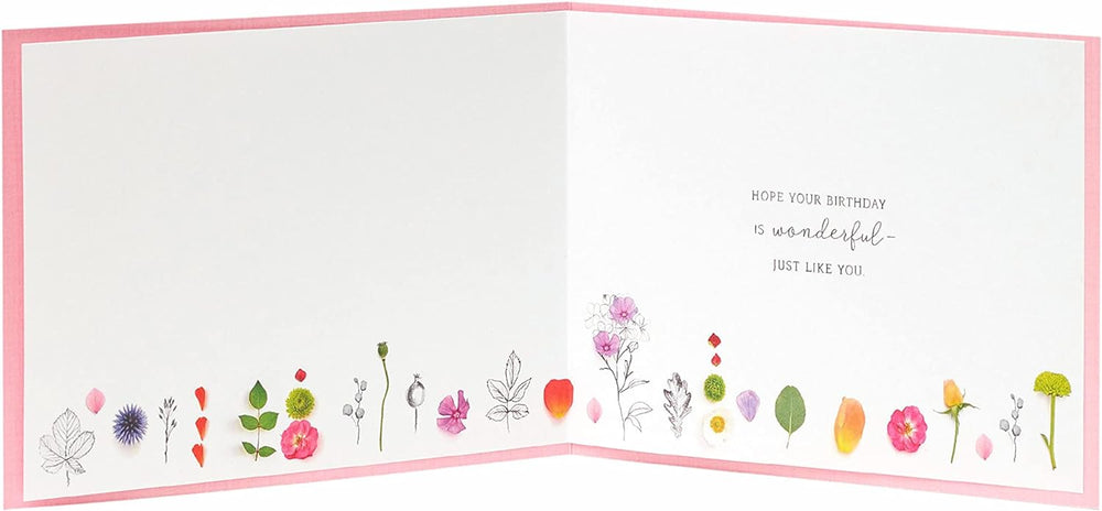 UK Greetings Nature Mandela Design birthday card featuring vibrant nature-inspired artwork and intricate patterns.