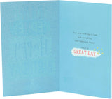 UK Greetings Nephew birthday greeting card featuring a festive cake with candles, ideal for celebrating special occasions.