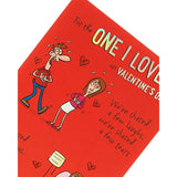 UK Greetings funny Valentine’s Day card for him or her with humorous design and envelope, perfect for expressing love with humor.
