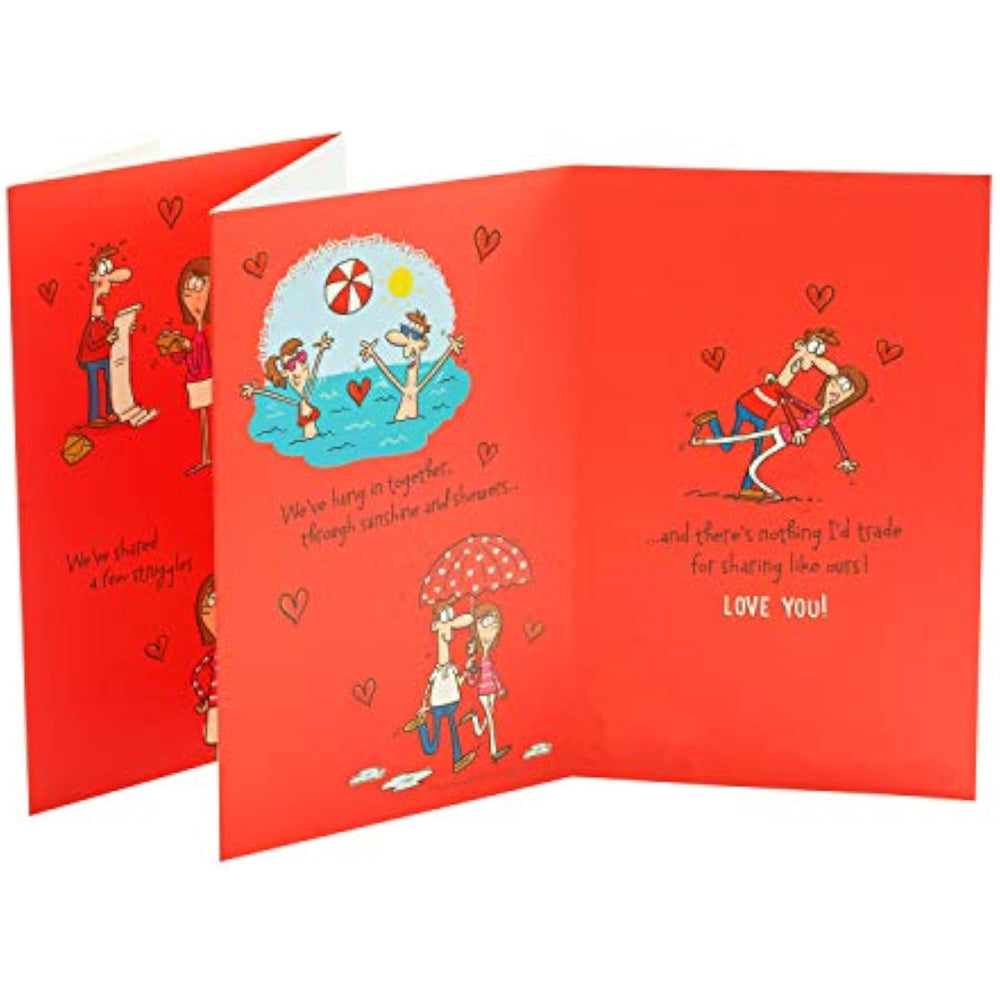 UK Greetings funny Valentines Day greeting card for him or her with humorous design and envelope, perfect for expressing love.