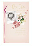 UK Greetings Mother’s Day card featuring "To He, One I Love" message, designed for expressing love on Mother’s Day.