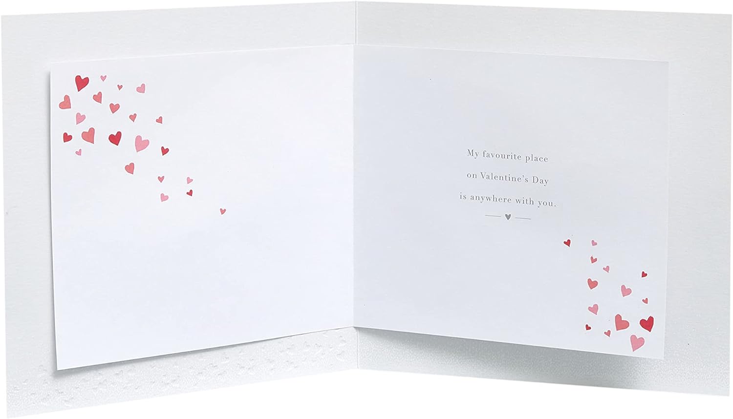 UK Greetings Valentine's Day greeting card for him or her with modern design and envelope, perfect for expressing love.