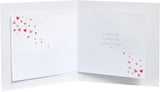 UK Greetings Valentine's Day greeting card for him or her with modern design and envelope, perfect for expressing love.