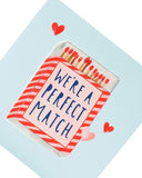 UK Greetings Perfect Match Valentine's Day Card featuring romantic design and heartfelt message for special occasions