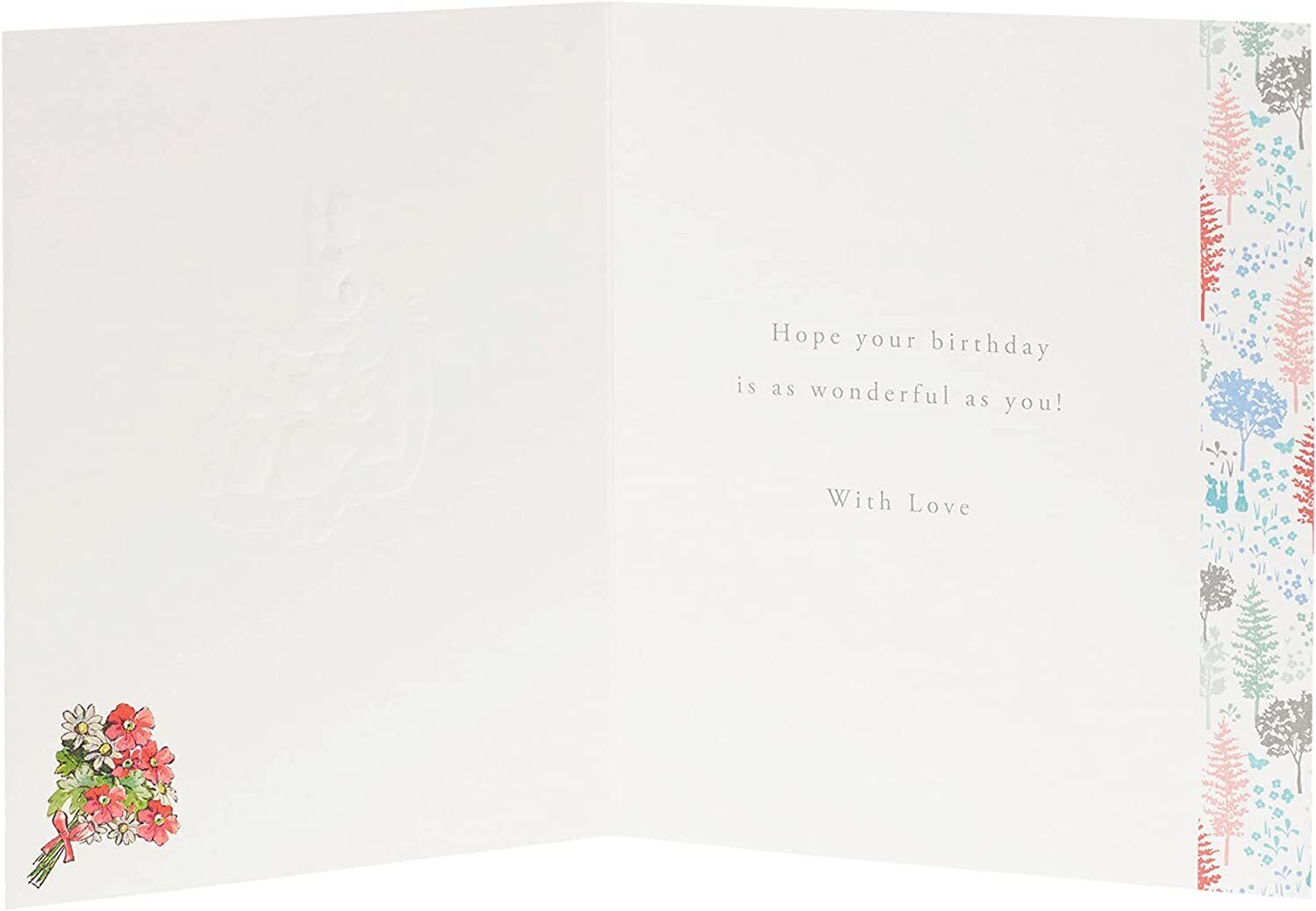 UK Greetings Peter Rabbit Grandma birthday card featuring colorful illustration, perfect for celebrating grandma's special day.