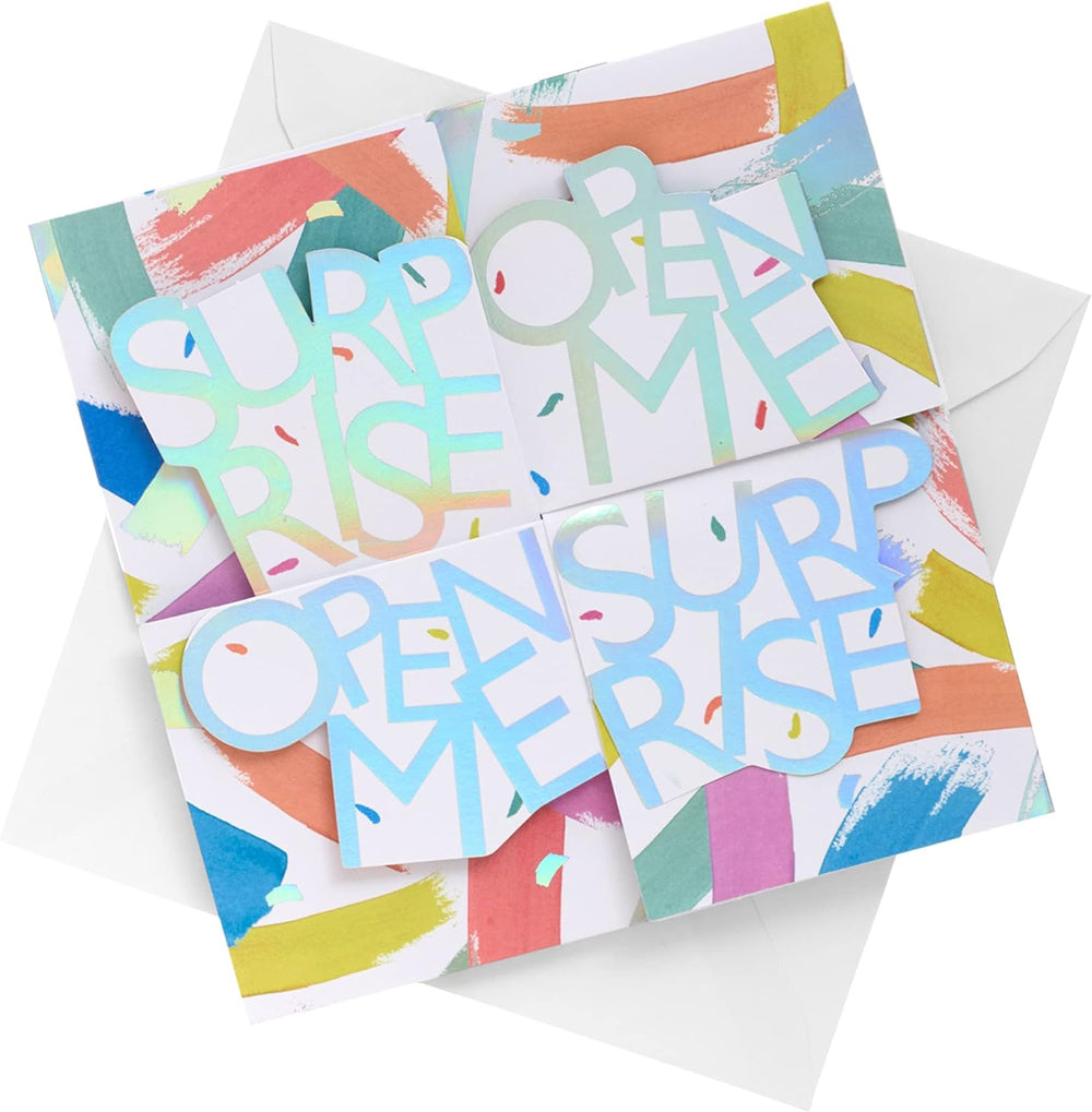 UK Greetings Pop-Up Design Money Wallet Card featuring a colorful, three-dimensional greeting card with a built-in cash holder.