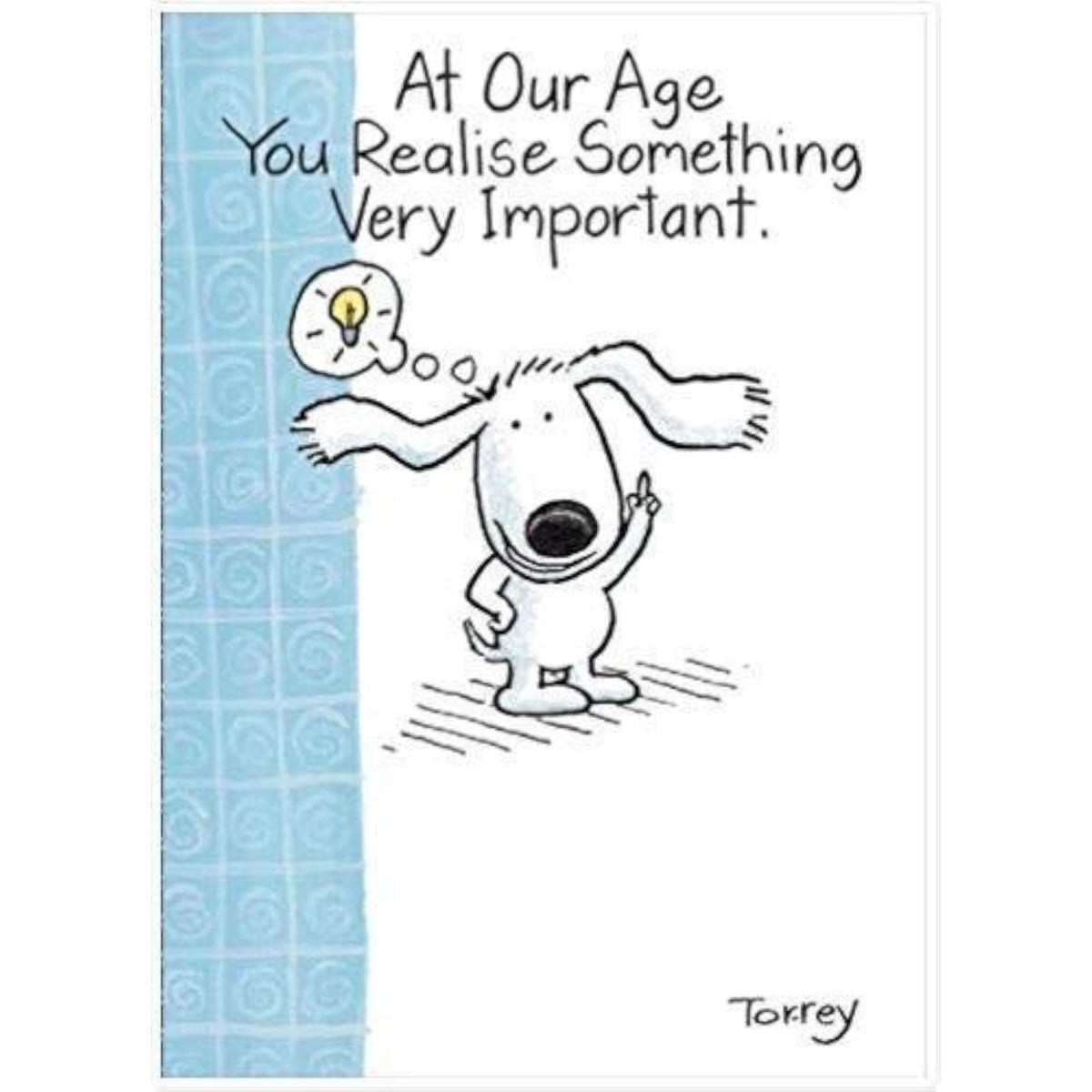 UK Greetings birthday card featuring a design with the message "Realise Something Important" for celebrating special occasions.