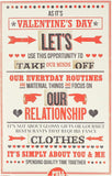 UK Greetings Romantic Cheeky Valentine's Day Card featuring playful heart illustrations and affectionate message.