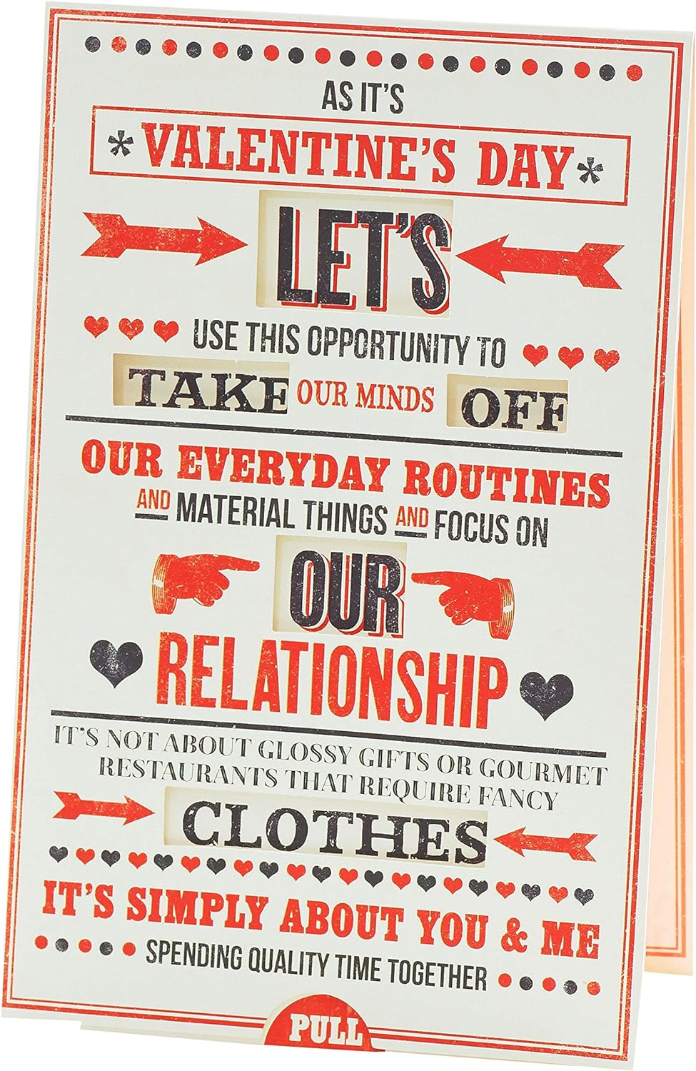 UK Greetings Romantic Cheeky Valentine's Day Card, a colorful greeting card featuring playful romantic messaging.