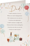 UK Greetings sentimental poem dad birthday card featuring heartfelt message and decorative design, ideal for celebrating Father's Day.