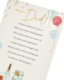 UK Greetings sentimental poem dad birthday card featuring heartfelt message and colorful design, perfect for celebrating dads.