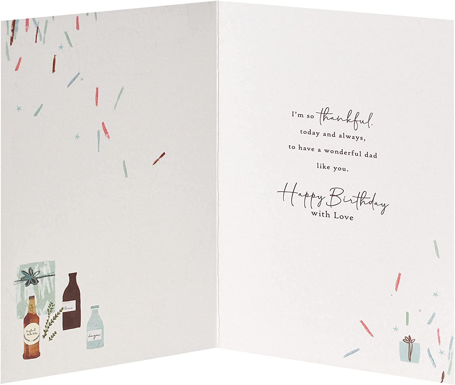 UK Greetings sentimental poem dad birthday card with heartfelt message and decorative design, perfect for celebrating Father's Day.