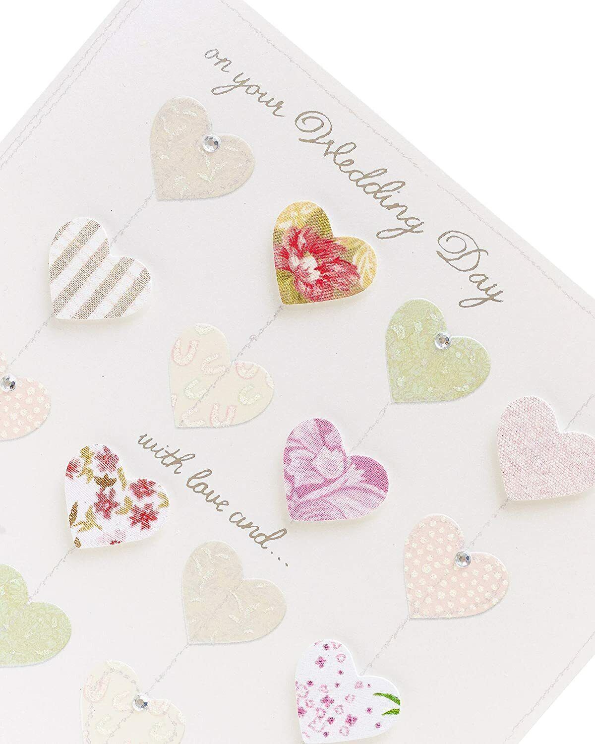 UK Greetings wedding greeting card featuring elegant luxury detail and simple, stylish design for celebrating special occasions.