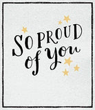 UK Greetings So Proud of You Congratulations greeting card featuring colorful design and heartfelt message for special occasions.