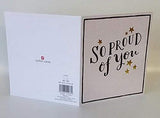 UK Greetings So Proud of You congratulations greeting card with colorful design and uplifting message for special achievements.