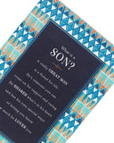 UK Greetings Son birthday card featuring heartfelt words, suitable for celebrating a son's special day.