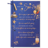 UK Greetings Son Sentimental Birthday Card featuring heartfelt design and cheerful imagery, perfect for celebrating a special occasion.