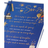 UK Greetings Son Sentimental Design birthday card, featuring heartfelt artwork and message for special occasions.