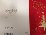 UK Greetings Special Aunty Christmas Card featuring festive holiday design, perfect for sending warm Christmas wishes.