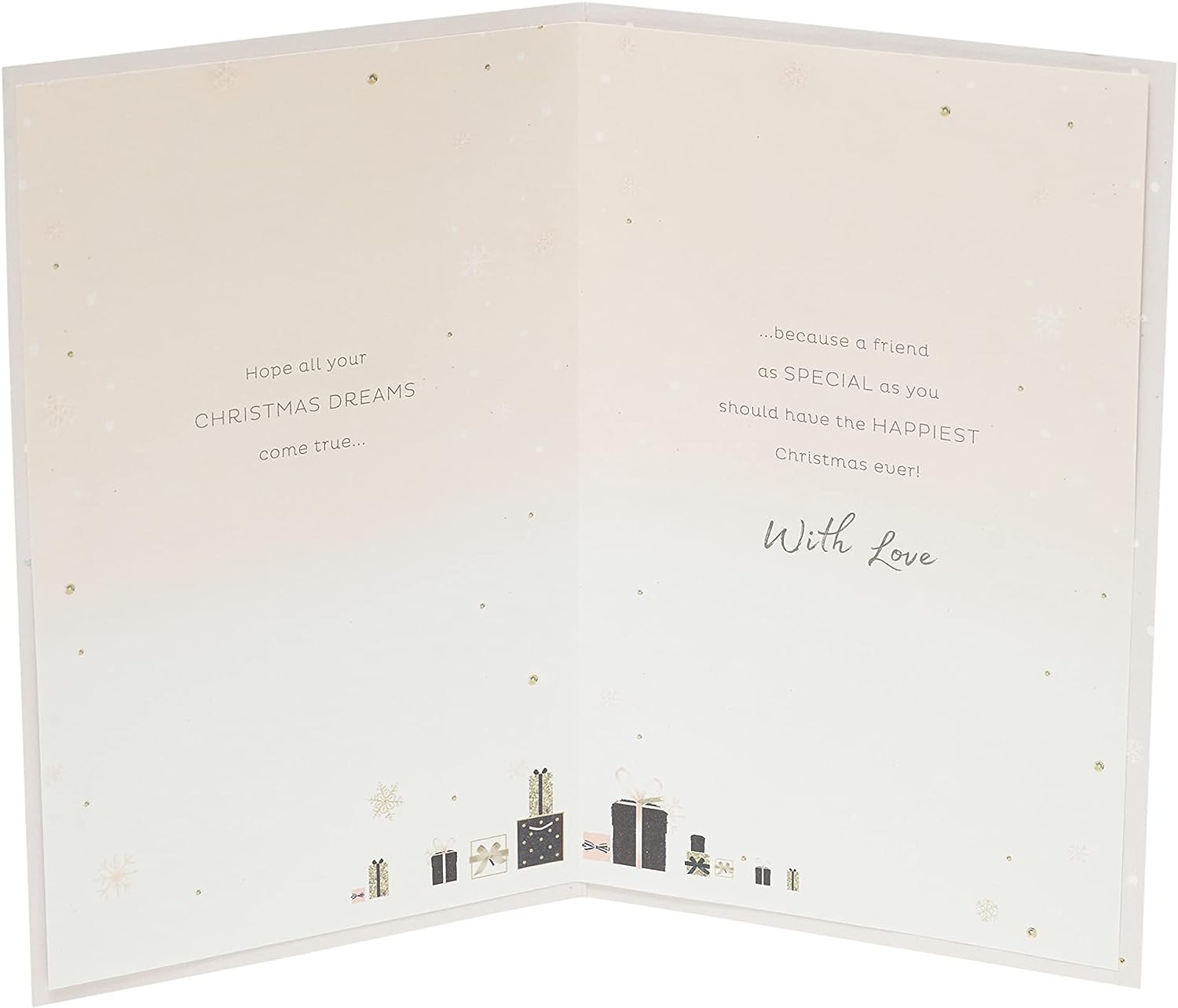 UK Greetings Special Friend Christmas Card featuring festive holiday design and heartfelt message for friends during Christmas.