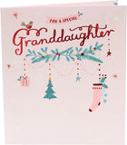 UK Greetings Special Granddaughter Christmas Card featuring festive holiday design and heartfelt message for special granddaughters.