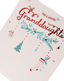 UK Greetings Special Granddaughter Christmas Card featuring festive holiday design and heartfelt message for granddaughter.