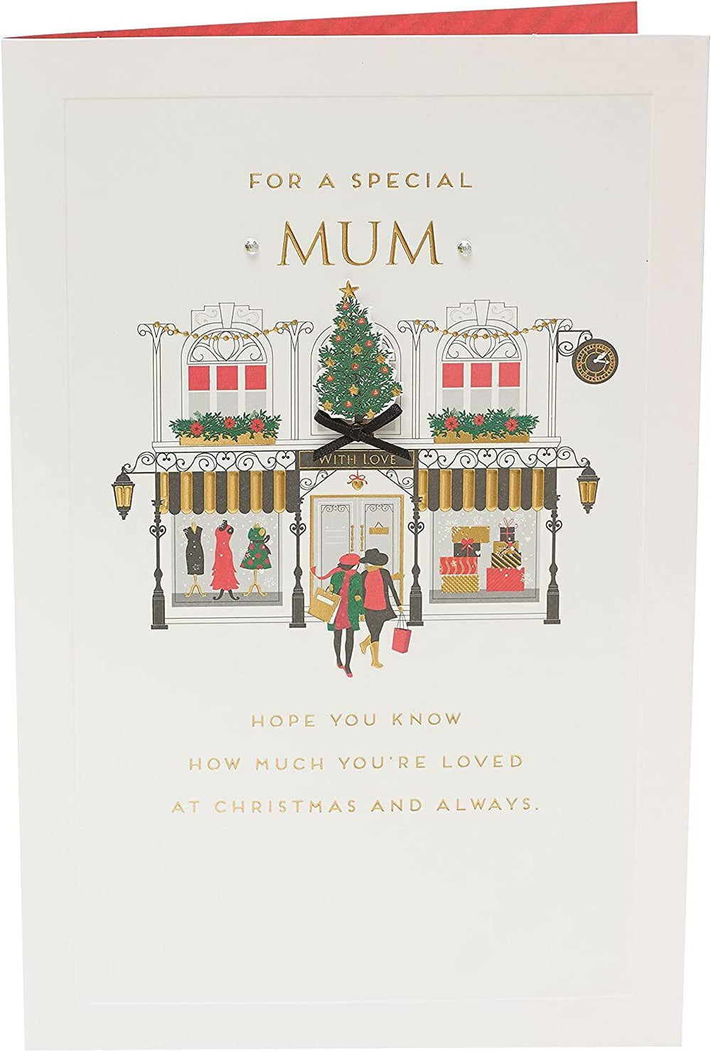 UK Greetings Special Mum Christmas Card featuring festive design, ideal for holiday greeting cards for mothers.