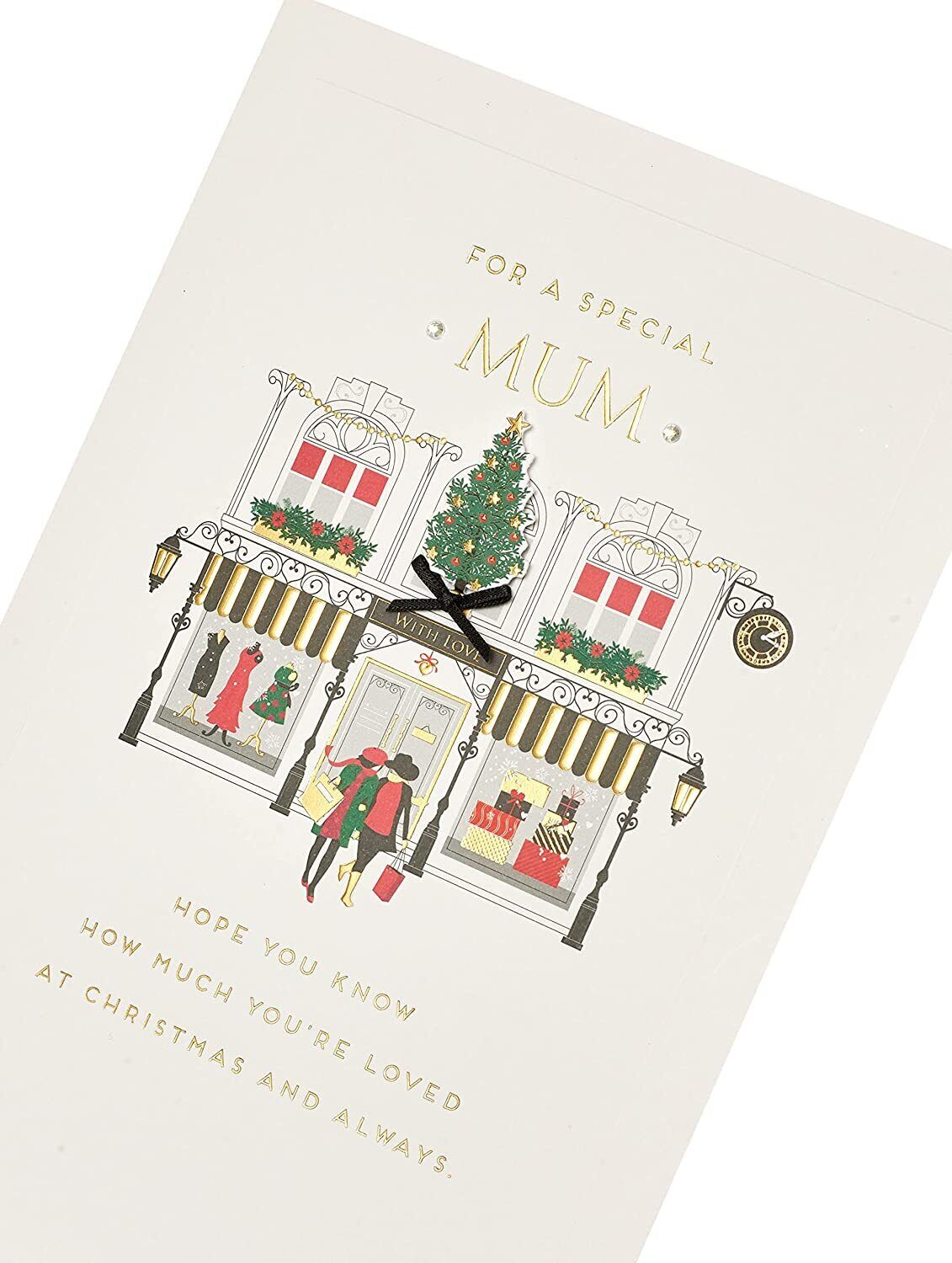 UK Greetings Special Mum Christmas Card featuring festive design, perfect for sending holiday wishes to your mother.