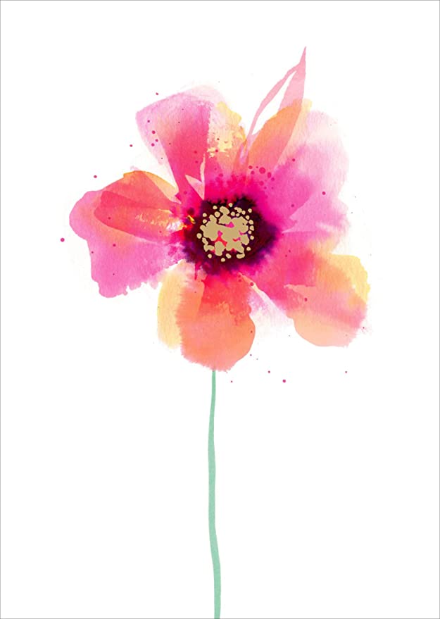 UK Greetings Boutique stand-alone greeting card featuring floral design, perfect for special occasions, with a foldable format.