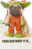 UK Greetings Disney Star Wars stand-alone greeting card featuring iconic characters and colorful design for special occasions.