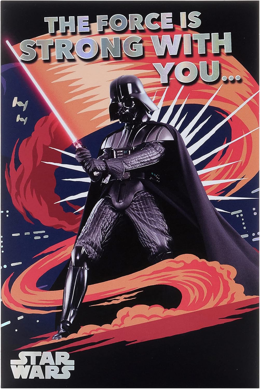 UK Greetings Star Wars Darth Vader birthday card for him or boy, featuring Darth Vader design on greeting card for special occasions.