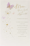 UK Greetings Mother's Day greeting card featuring a stunning floral design and elegant artwork, ideal for celebrating moms.