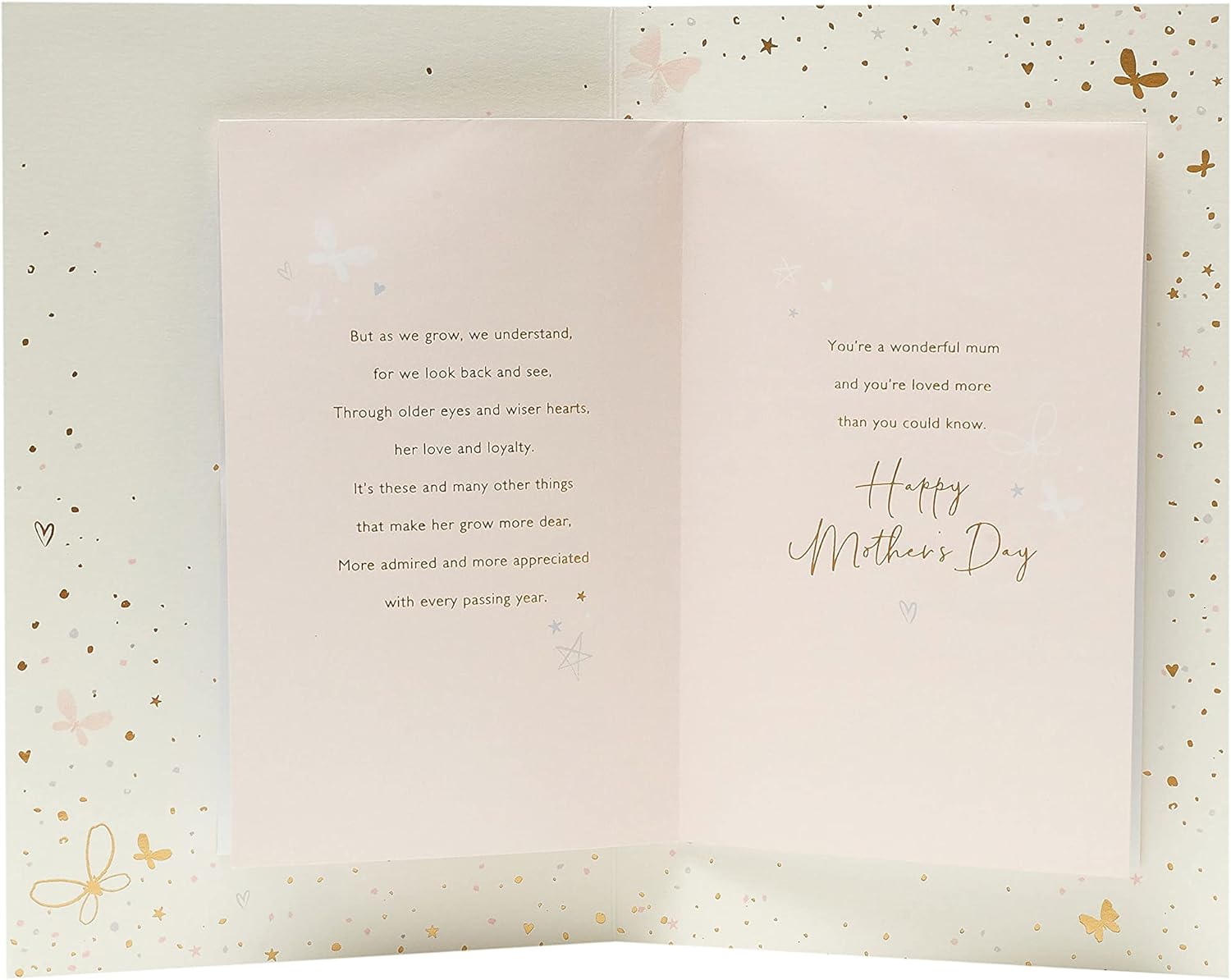 UK Greetings Mother's Day greeting card with a stunning floral design, perfect for celebrating moms.