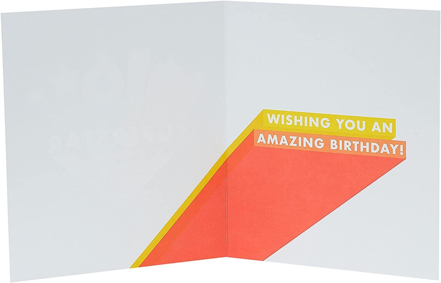 UK Greetings Super Star 16th Birthday Card with colorful star design, perfect for celebrating a teen's special day.