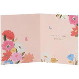 UK Greetings Sweet Bouquet Mum birthday card featuring colorful floral design and heartfelt message for special occasions.