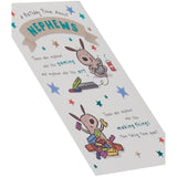 UK Greetings Sweet Poem Nephew Birthday Card featuring colorful floral design and heartfelt message for celebrating a nephew's birthday.