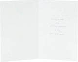UK Greetings sympathy card featuring classic watercolor flowers, suitable for expressing condolences in a thoughtful, elegant design.