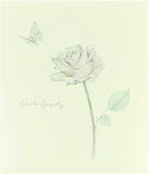 UK Greetings sympathy card featuring a delicate floral design, perfect for expressing condolences and sympathy.