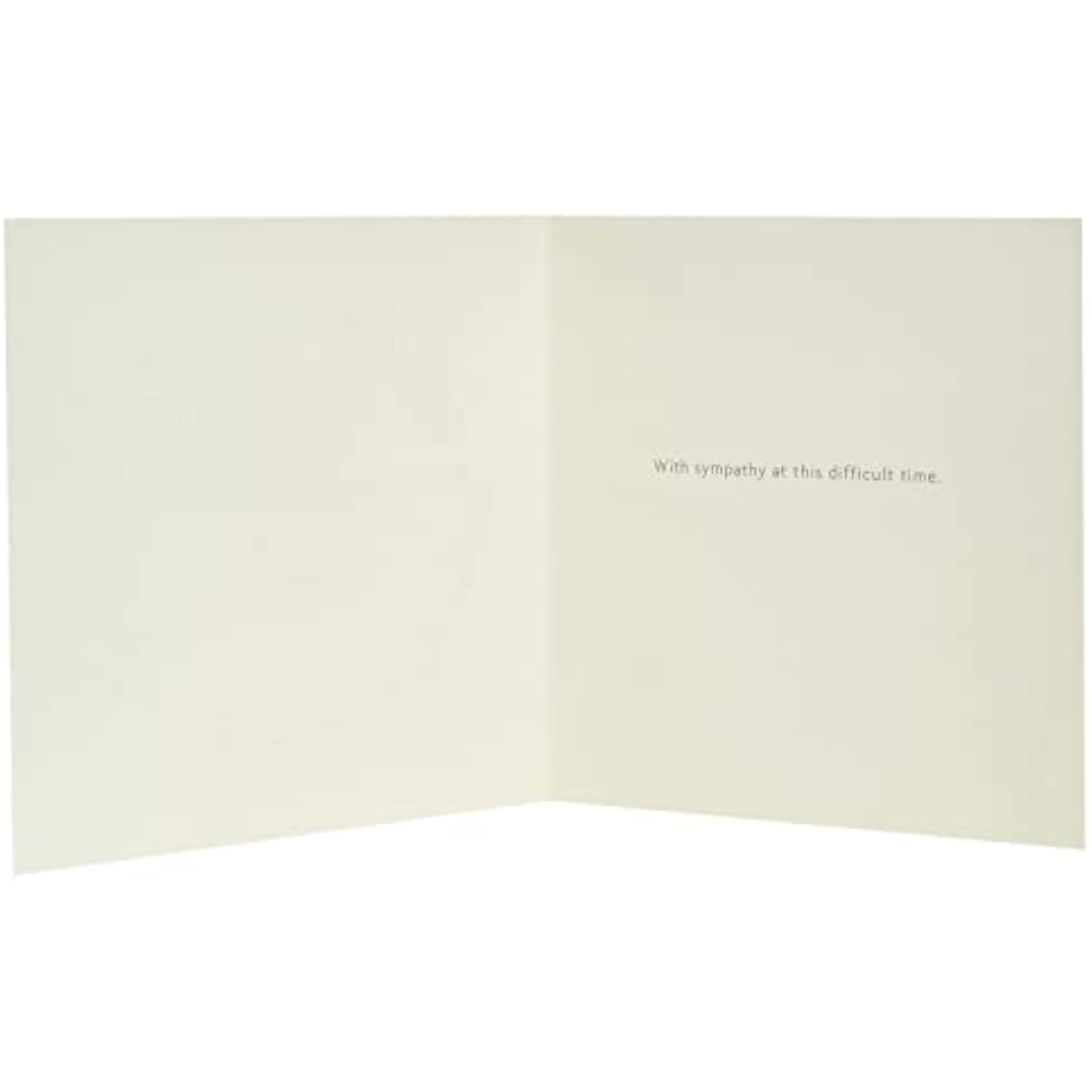 UK Greetings sympathy card featuring a floral butterfly design and sentimental verse, perfect for expressing condolences.