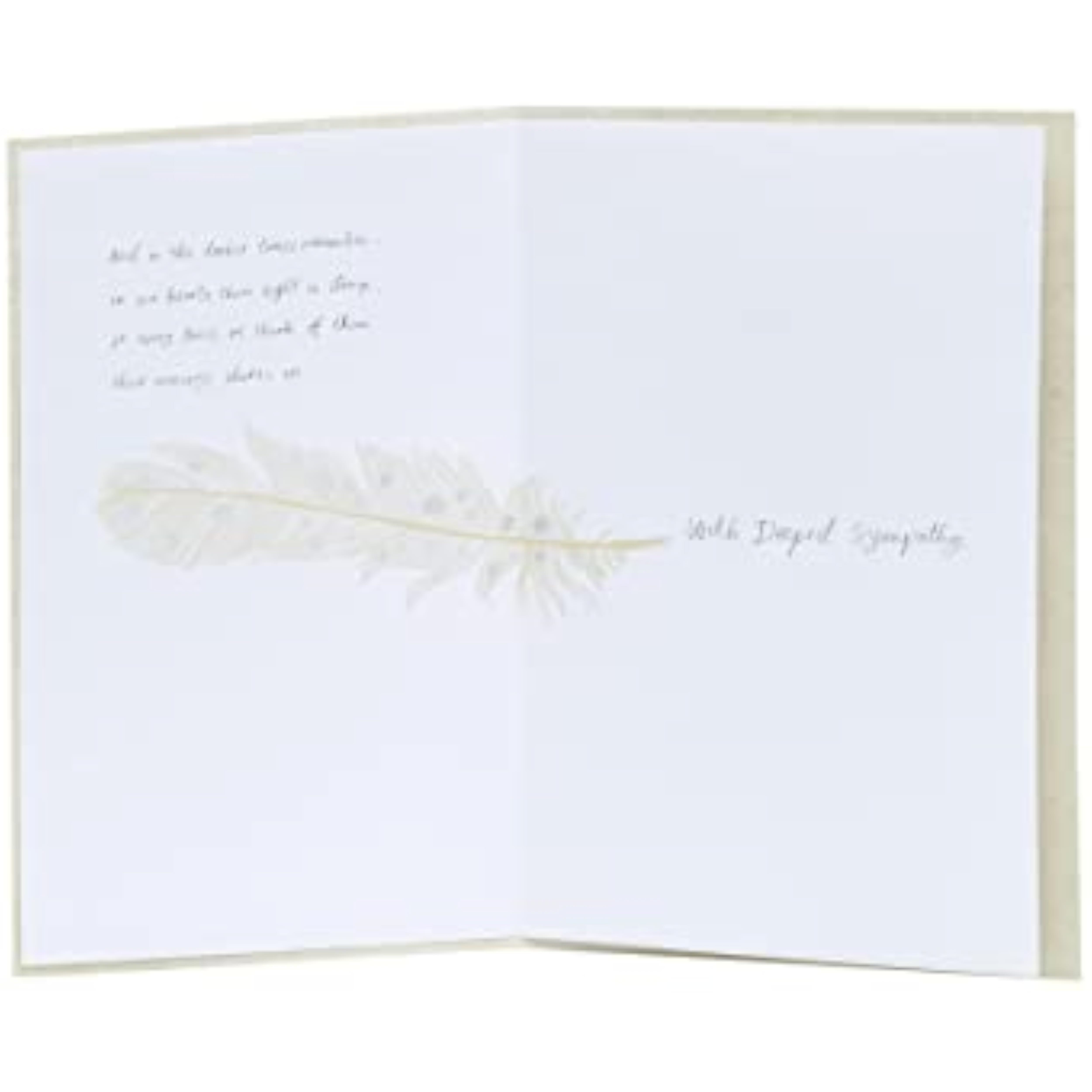 UK Greetings sympathy and condolence greeting card with inspirational message for loss and thinking of you.