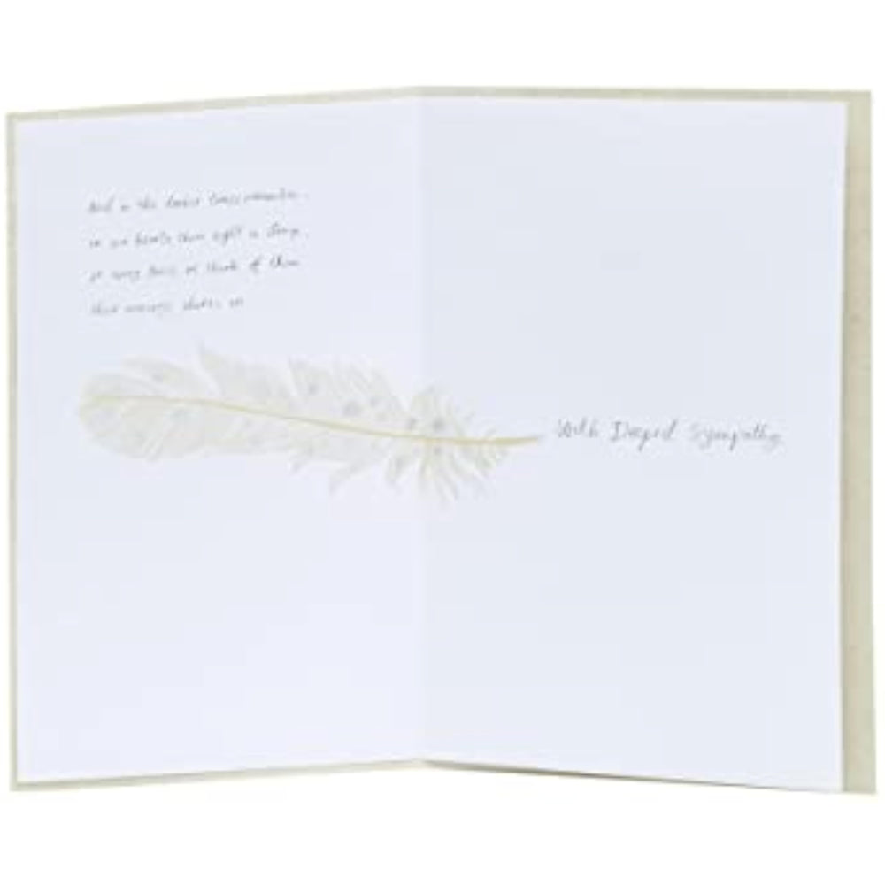 UK Greetings sympathy and condolence greeting card with inspirational message for loss and thinking of you.