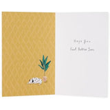 UK Greetings Take It Easy Get Well Card, a colorful greeting card with uplifting message for recovery.