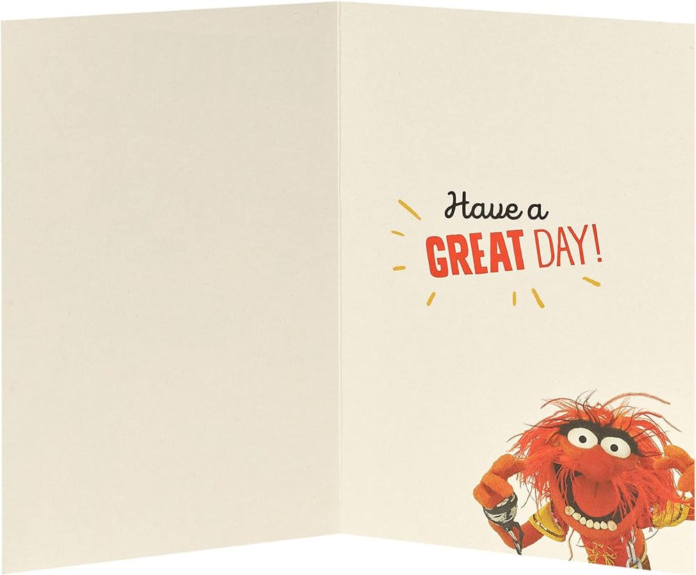 UK Greetings The Muppets Brother birthday card featuring colorful Muppets characters and festive birthday design.