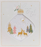UK Greetings The One I Love Christmas Card, festive greeting card with holiday design and heartfelt message.