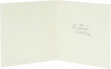 UK Greetings floral birthday card for a lovely friend, featuring colorful flower illustrations and elegant design.
