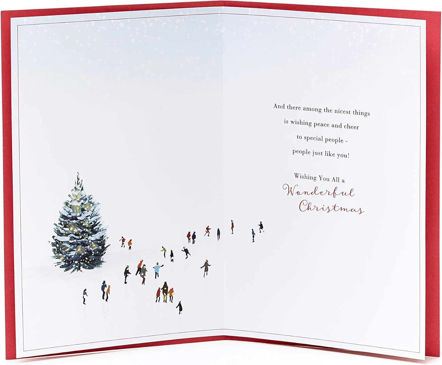 UK Greetings To All of You Christmas Card, festive greeting card with holiday design and cheerful message from UK Greetings.